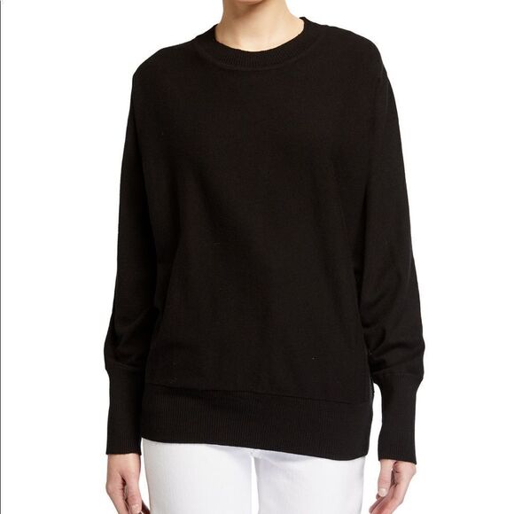 Dolman Sleeve Mix Media Sweater NEW - Picture 1 of 3